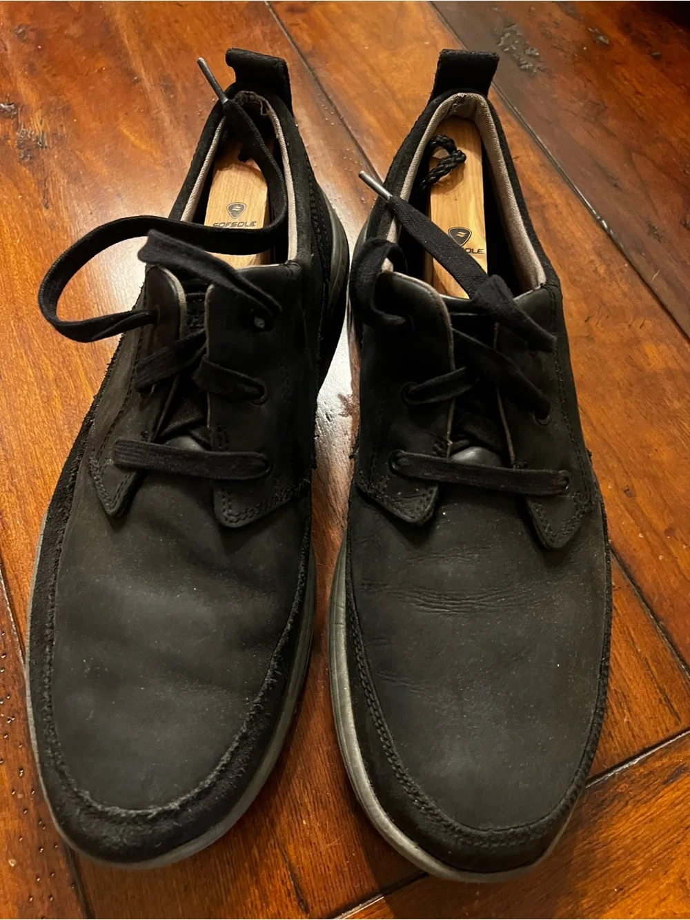 Skechers Men's Black Lace-Up Casual Shoes